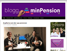 Tablet Screenshot of blogg.minpension.se